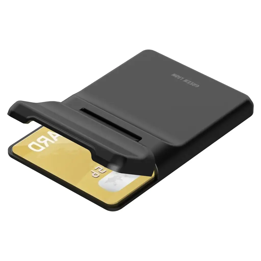 GREEN LION W3 MAGSAFE WALLET CARD HOLDER BLACK GNW3MGHLDBK thumbnail 5