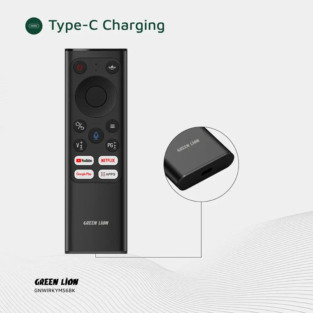 GREEN LION WIRELESS REMOTE PRO WITH KEYBOARD AND MOUSE BLACK GNWIRKYMS6BK thumbnail 6