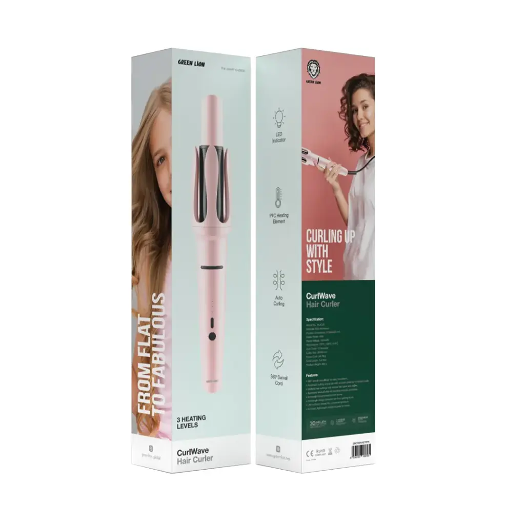 GREEN LION CURLWAVE HAIR CURLER PINK GNCRWHASTRPK thumbnail 2