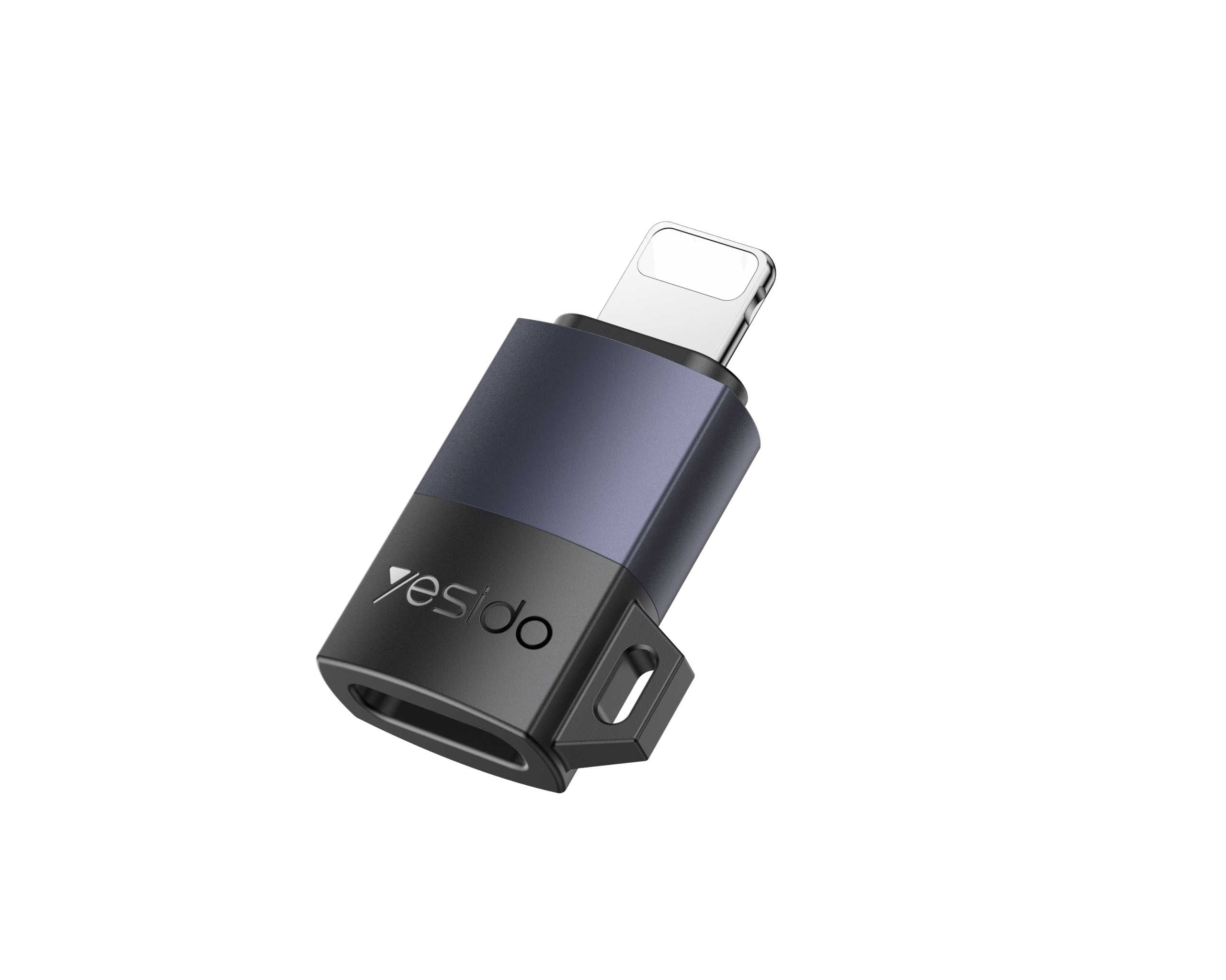 YESIDO LIGHTNING OTG ADAPTER BLACK GS27