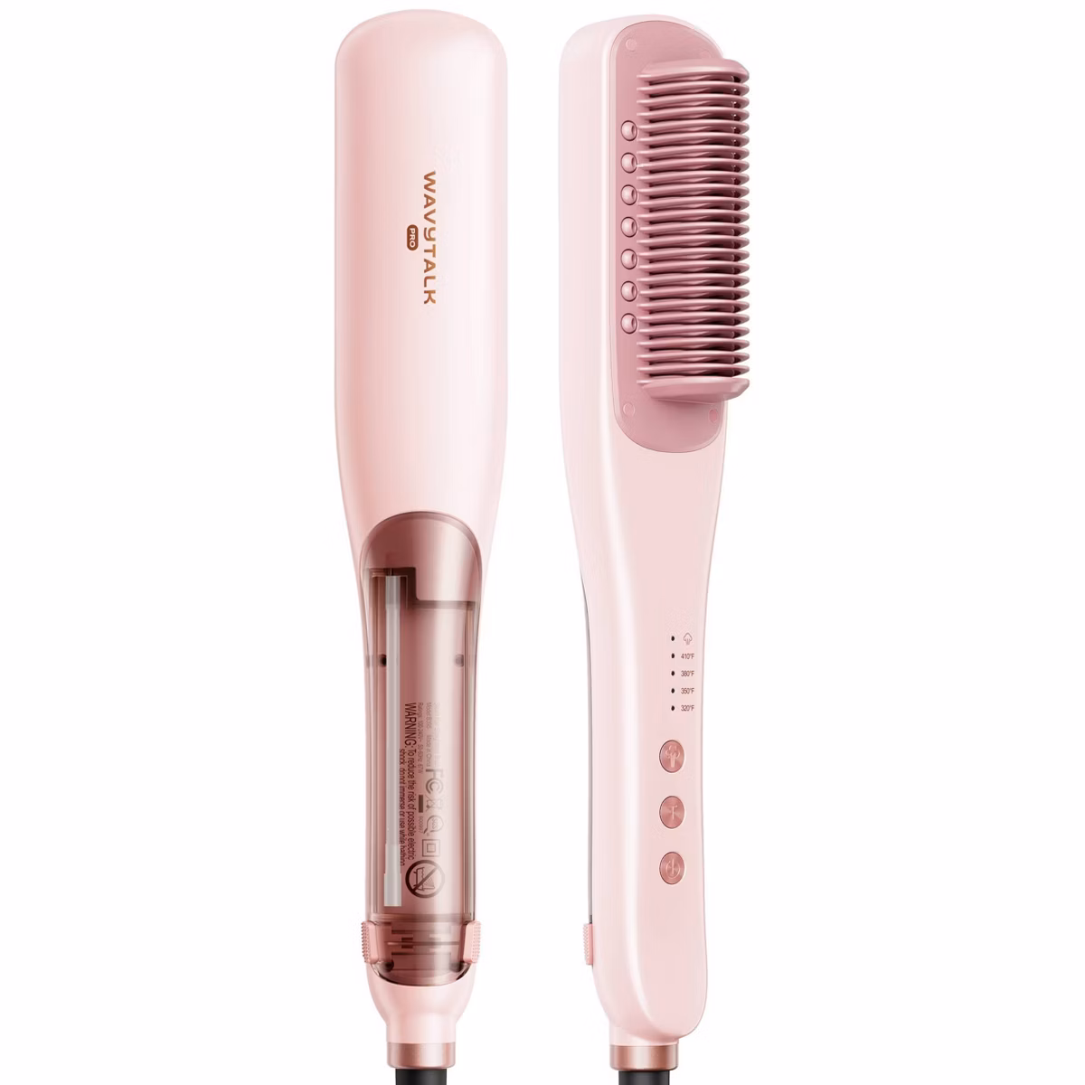 WAVYTALK STEAMLINE PRO STEAM HAIR STRAIGHTENER BRUSH PINK B395