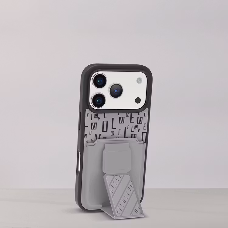 LEVELO MORPHIX IPHONE 17 PRO MAX GRIPSTAND CASE WITH CARD HOLDER CLOUD GREY LVLMRPMGCIP17PCGY thumbnail 9