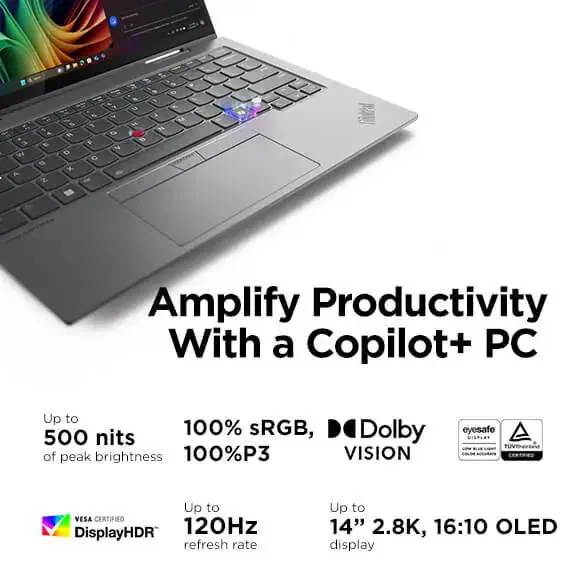 LENOVO THINKPAD 14-INCH X1 2-IN-1 GEN 10 CORE ULTRA 7 32GB RAM 1TB SSD TOUCH DISPLAY WIN 11 GREY thumbnail 4