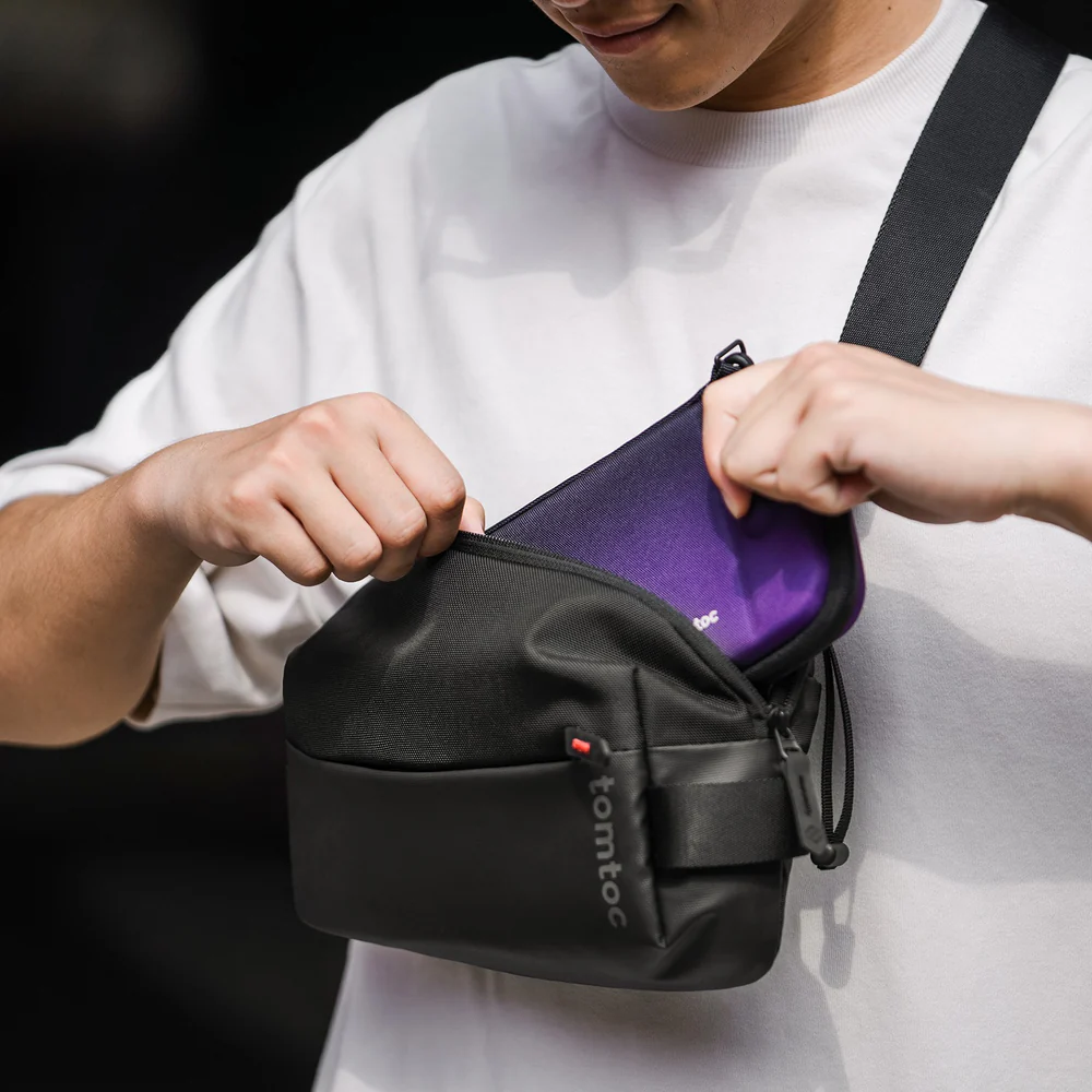 Tomtoc Explorer T21 Sling Bag | Versatile and Stylish 8.3-Inch Summer Companion thumbnail 7