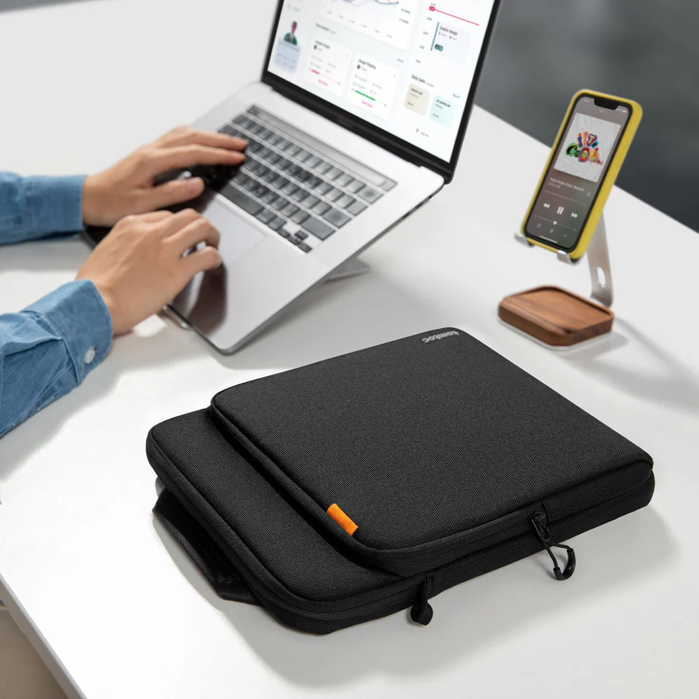 Tomtoc Defender Ace Laptop Shoulder Bag – Black | Durable, Secure Protection for Your Tech thumbnail 4