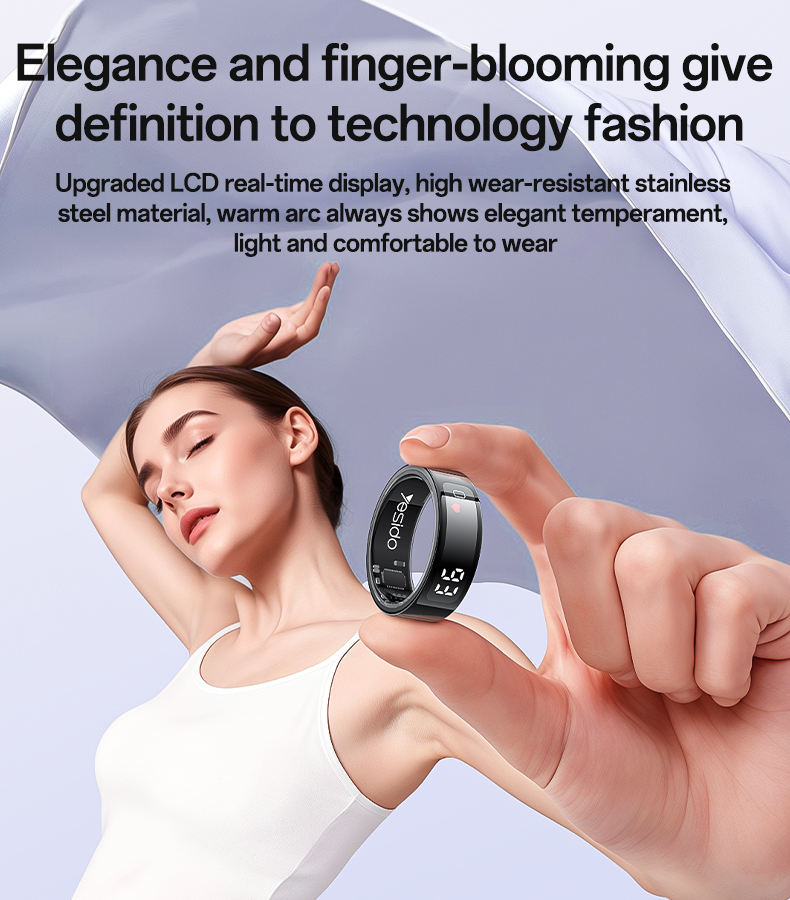 YESIDO SMART RING SIZE 10 WITH DIGITAL DISPLAY IO36 thumbnail 5