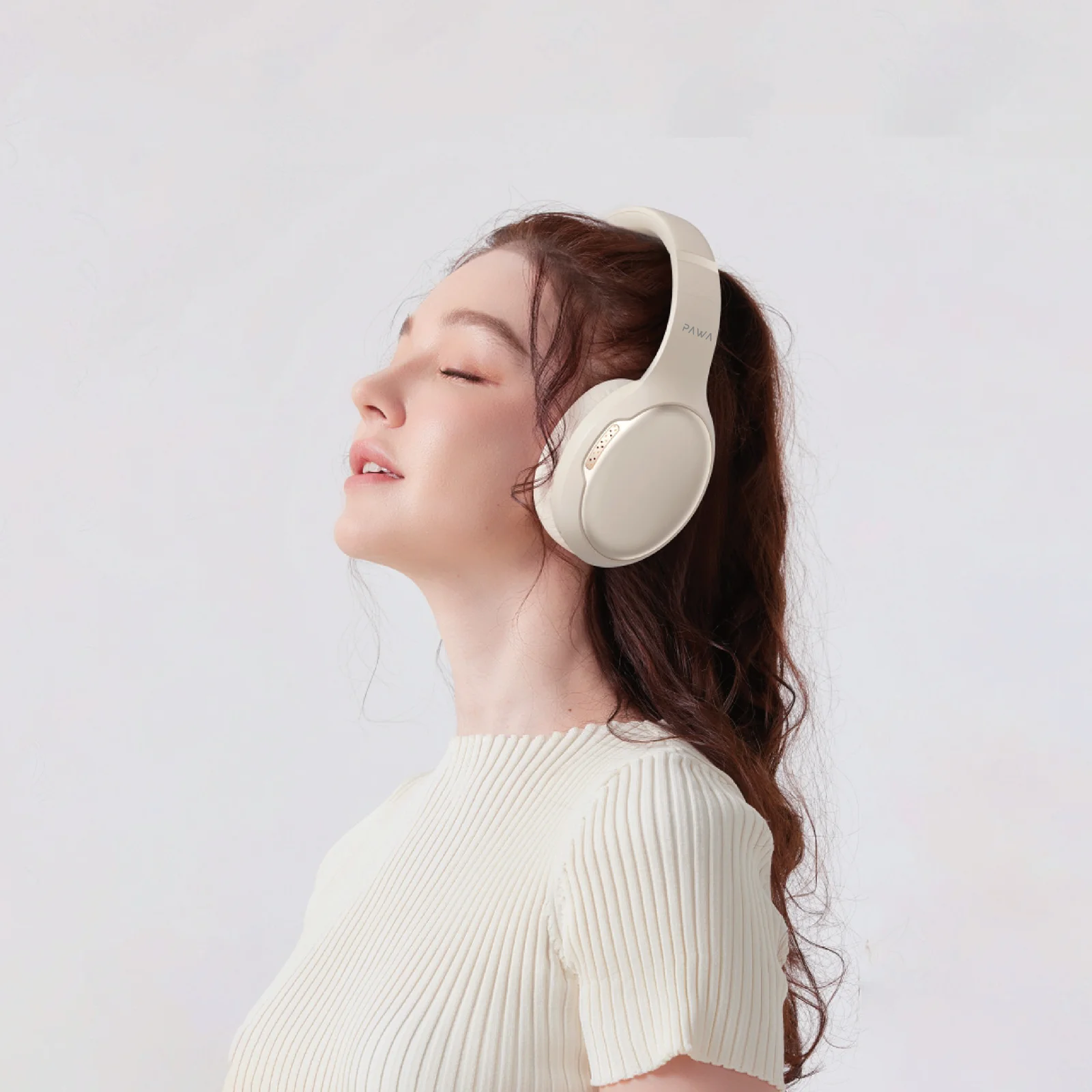 PAWA INFINITE ANC WIRELESS NOISE CANCELLING HEADPHONE CREAM PW-HFIAN165-CR thumbnail 2