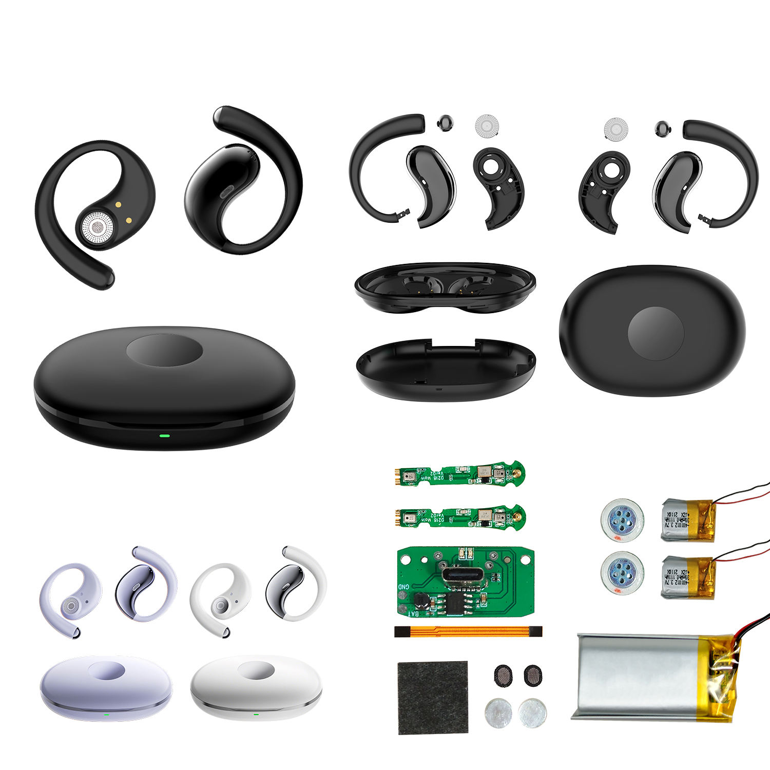 SWISS MILITARY DELTA 7 OPEN EAR HEADPHONE RICH BASS FULL AMBIENCE BLACK SM-TWS-DELTA7-BLK thumbnail 2
