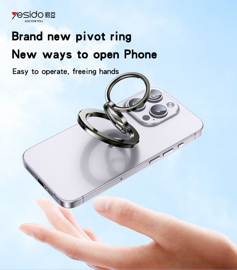 DOUBLE SIDED MAGNETIC MOBILE PHONE HOLDER BLACK thumbnail 2