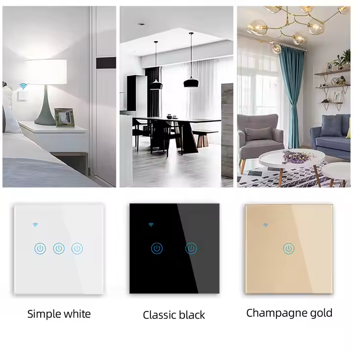 SMART SWITCH WIFI COMPATIBLE AMAZON ALEXA PANEL GANG 2 DS-101 thumbnail 3