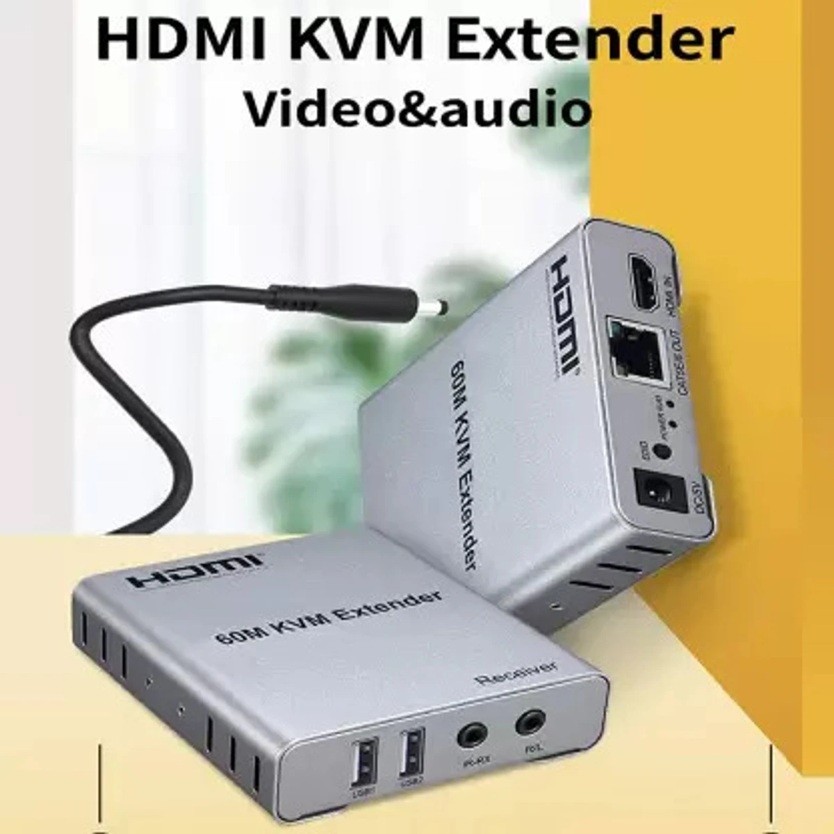 HDMI 60M KVM EXTENDER WITH AUDIO thumbnail 2