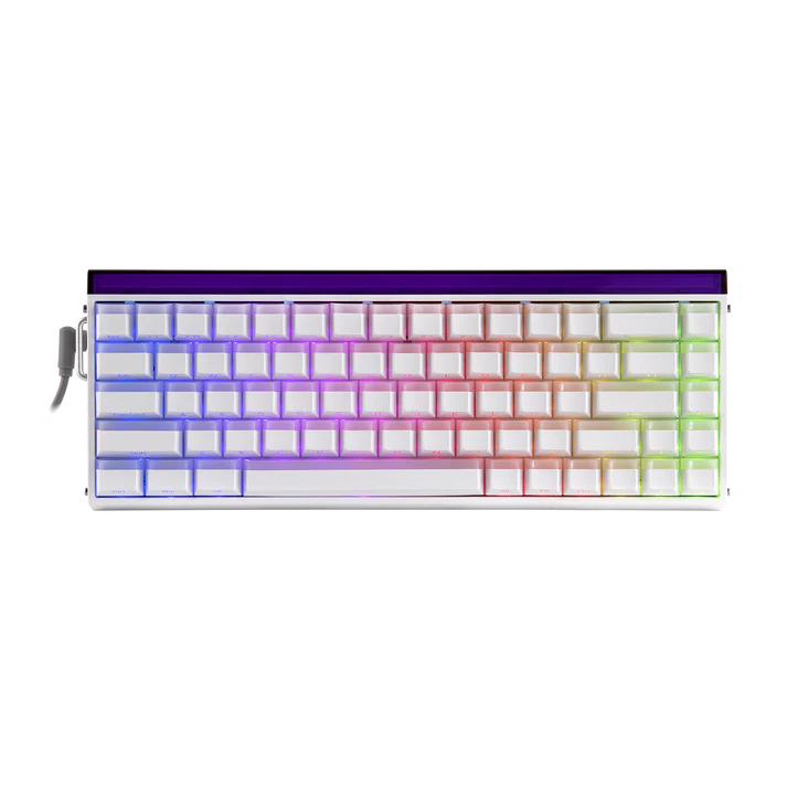 AULA 68 KEYS RGB 65% WIRED MECHANICAL GAMING KEYBOARD  BLACK KING SWITCH WHT-PRP HERO68HE thumbnail 13