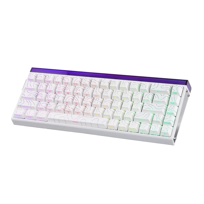 AULA 68 KEYS RGB 65% WIRED MECHANICAL GAMING KEYBOARD  BLACK KING SWITCH COUNTOUR WHT HERO68HE thumbnail 4