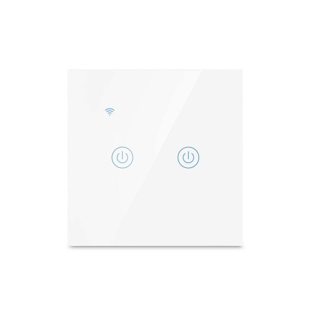 BLUPEBBLE HOM SMART WALL SWITCH 2 GANG HM-SMT2WALLSWITCH-WH thumbnail 2