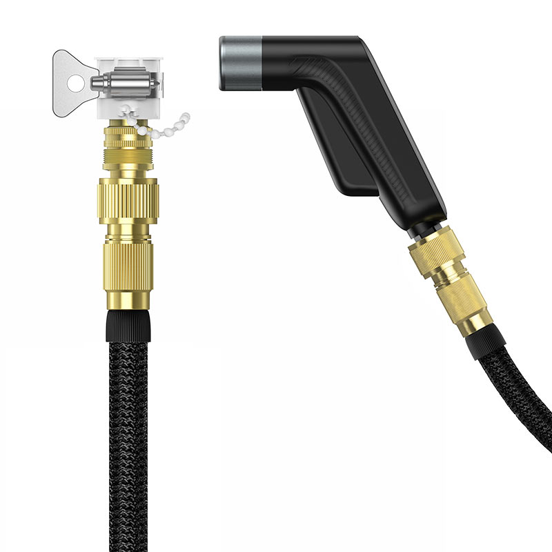 HOCO CAR WASH WATER GUN SET WITH MAGIC TELESCOPIC WATER PIPE BLACK S52 thumbnail 2