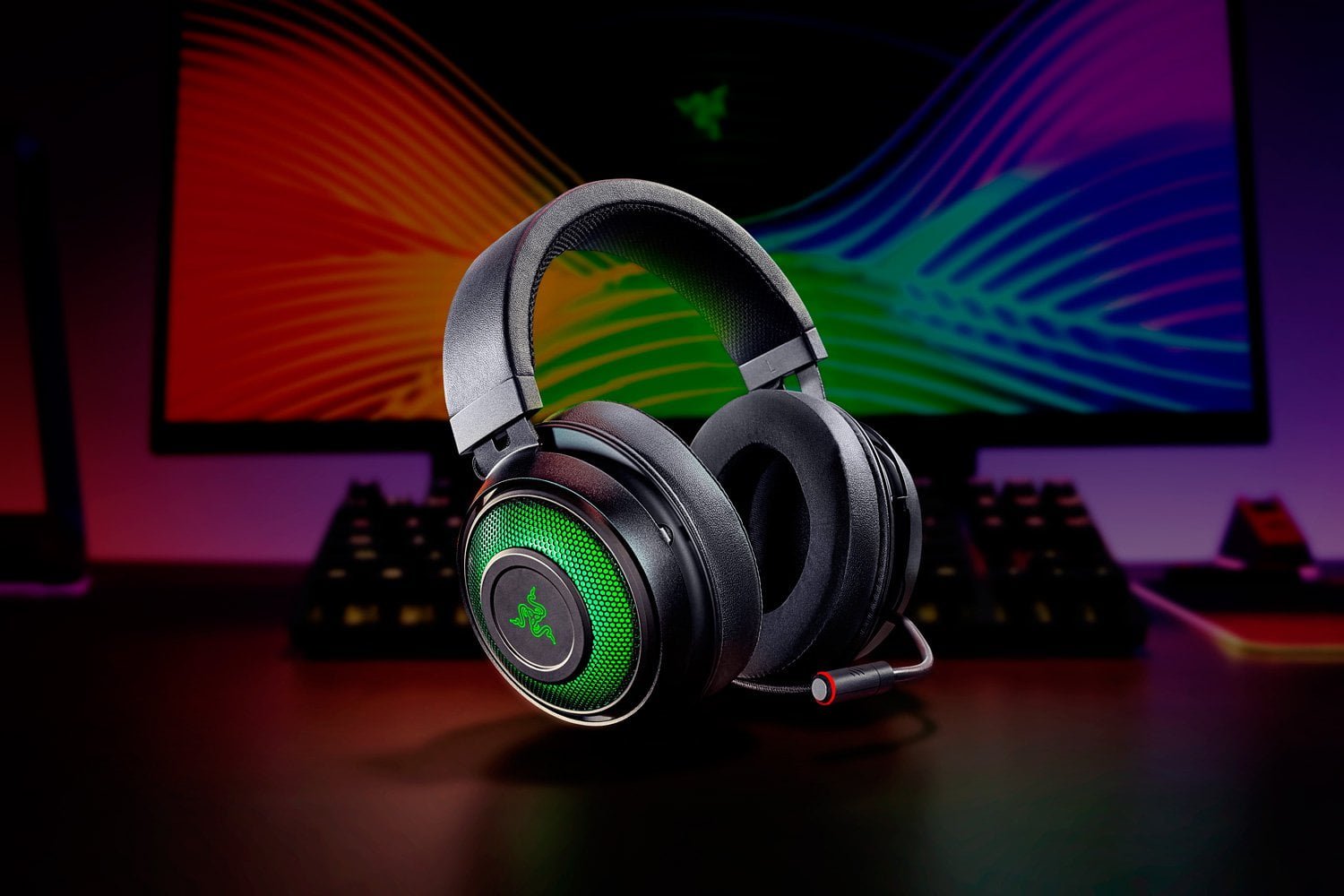 RAZER KRAKEN ULTIMATE USB SURROUND SOUND HEADSET BLACK RZ04-03180100-R3M1