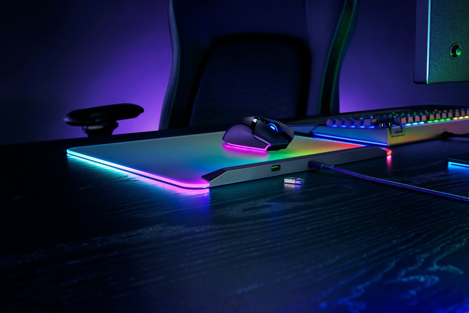 Razer Firefly V2 Pro RGB Gaming Mouse Mat (RZ02-04920200-R3M1) - Ultra-Smooth Surface with Customizable Chroma Lighting thumbnail 5
