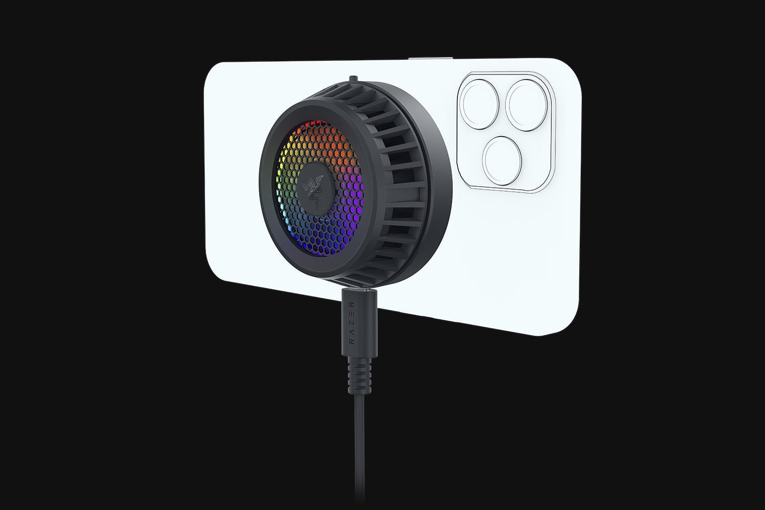 RAZER MAGSAFE COMPATIBLE SMARTPHONE COOLING FAN WITH RAZER CHROMA RGB RC21-01790100-R3M1