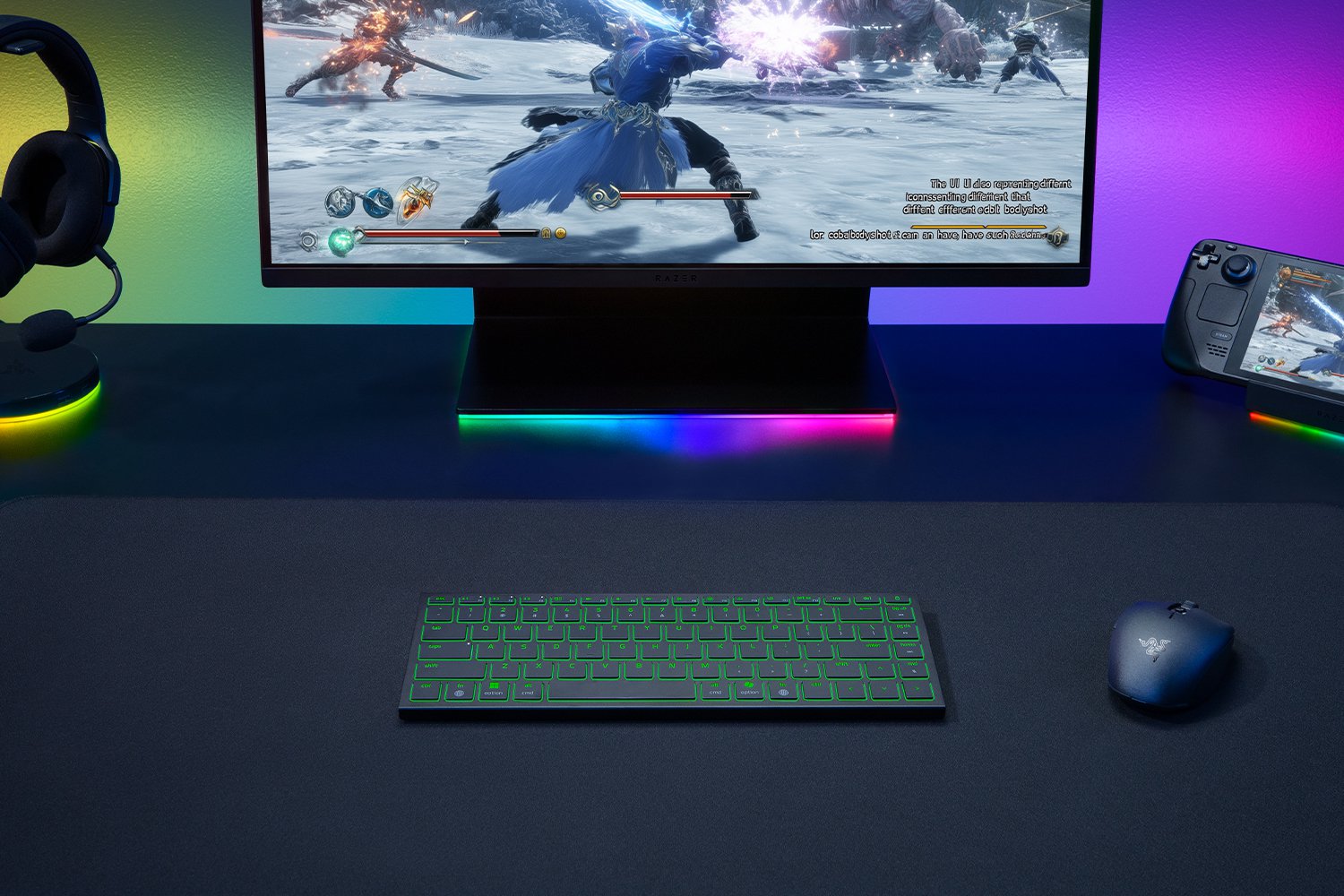 RAZER JORO WIRELESS PORTABLE GAMING KEYBOARD WITH RGB BLACK RZ03-02360100-R3M1 thumbnail 2