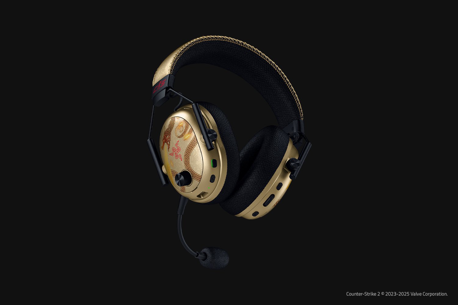 RAZER BLACKSHARK V3 PRO WIRELESS ANC ESPORTS HEADSET COUNTER-STRIKE 2 EDITION RZ04-05400800-R3M1 thumbnail 3