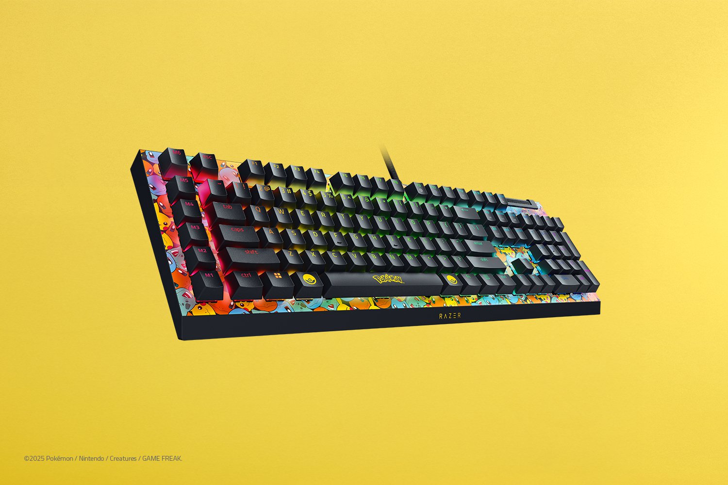 RAZER BLACKWIDOW V4 X MECHANICAL GAMING KEYBOARD POKMON KANTO STARTERS EDITION RZ03-04704200-R3M1 thumbnail 5