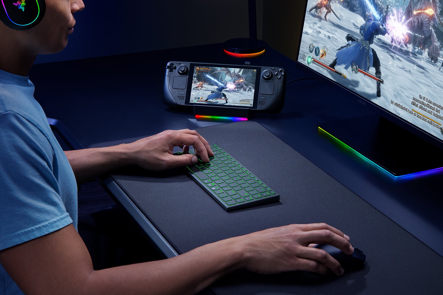 RAZER JORO WIRELESS PORTABLE GAMING KEYBOARD WITH RGB BLACK RZ03-02360100-R3M1 thumbnail 4