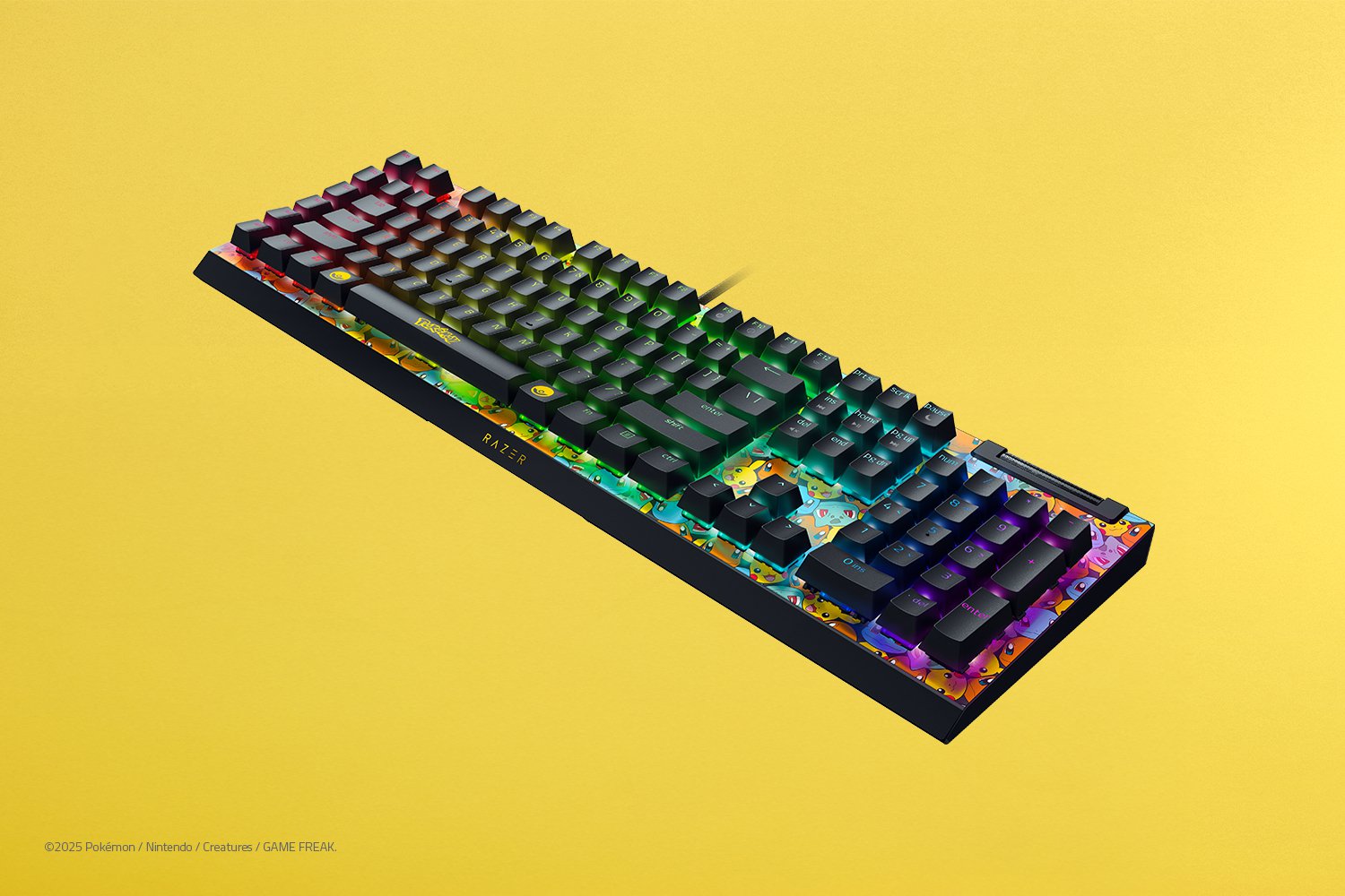 RAZER BLACKWIDOW V4 X MECHANICAL GAMING KEYBOARD POKMON KANTO STARTERS EDITION RZ03-04704200-R3M1 thumbnail 6