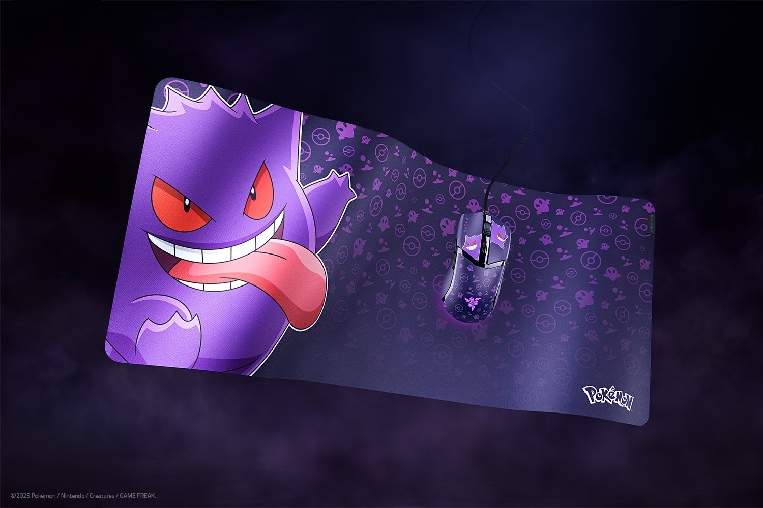 RAZER GIGANTUS V2 POKMON GENGAR EDITION SOFT GAMING MOUSE MAT XXL RZ02-03334200-R3M1 thumbnail 3