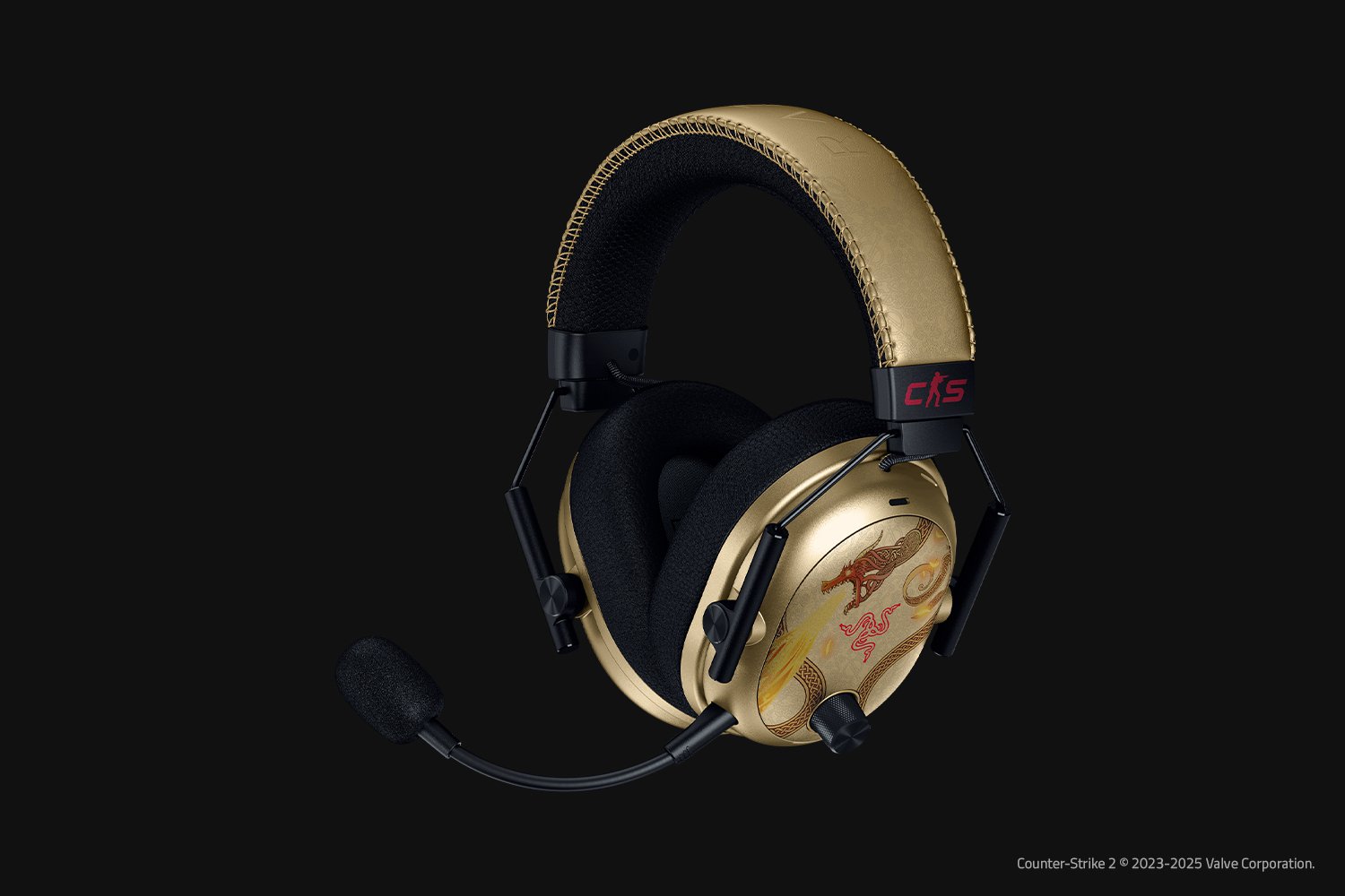 RAZER BLACKSHARK V3 PRO WIRELESS ANC ESPORTS HEADSET COUNTER-STRIKE 2 EDITION RZ04-05400800-R3M1 thumbnail 4
