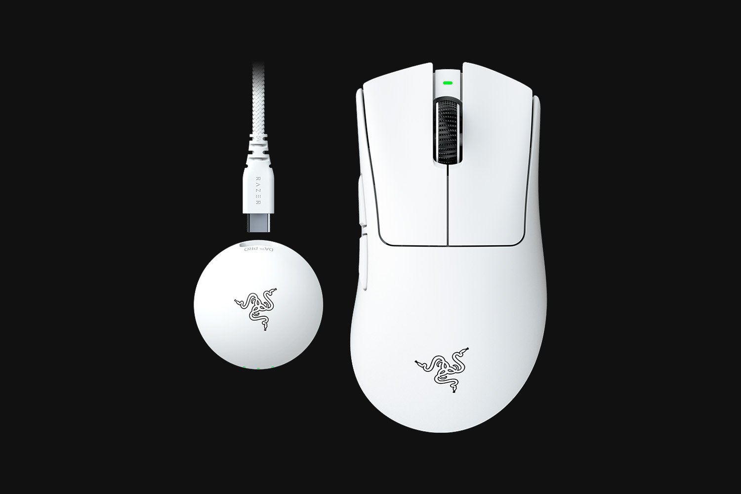 RAZER DEATHADDER V4 PRO ULTRA LIGHTWEIGHT WIRELESS ERGONOMIC GAMING MOUSE WHITE RZ01-05330200-R3G1 thumbnail 6