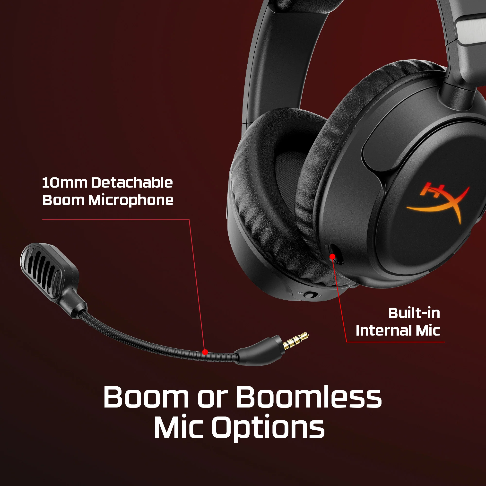 HYPERX CLOUD FLIGHT 2 WIRELESS GAMING HEADSET BLACK B5VC4AA thumbnail 13