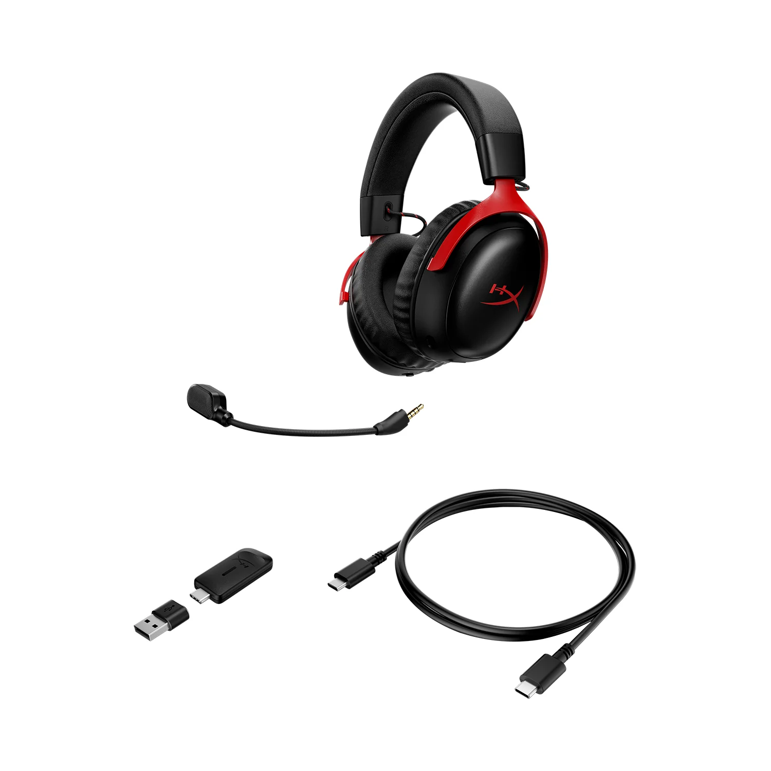 HYPERX CLOUD III S WIRELESS GAMING HEADSET BLACK RED A59Z0AA thumbnail 8