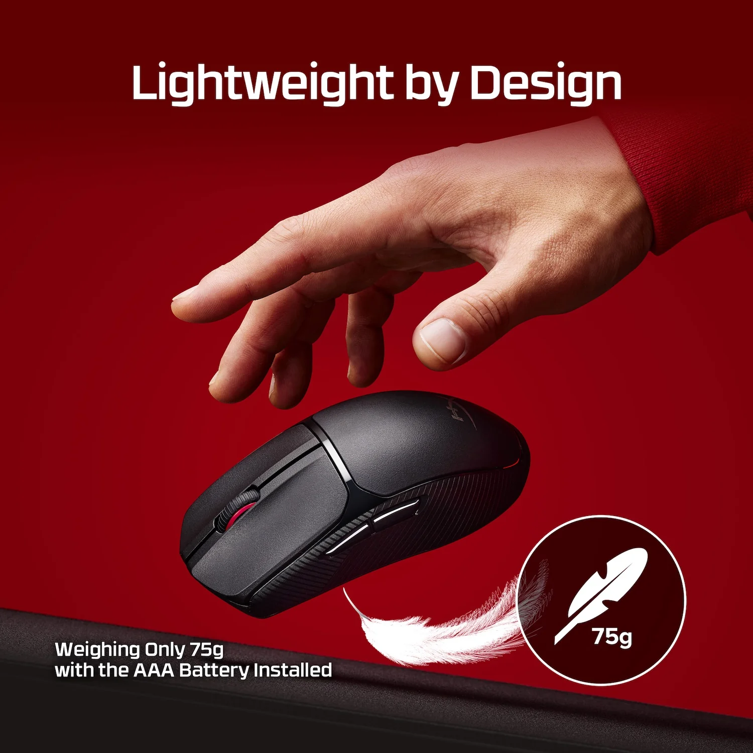 HYPERX PULSEFIRE FUSE WIRELESS GAMING MOUSE BLACK A1KY6AA thumbnail 12