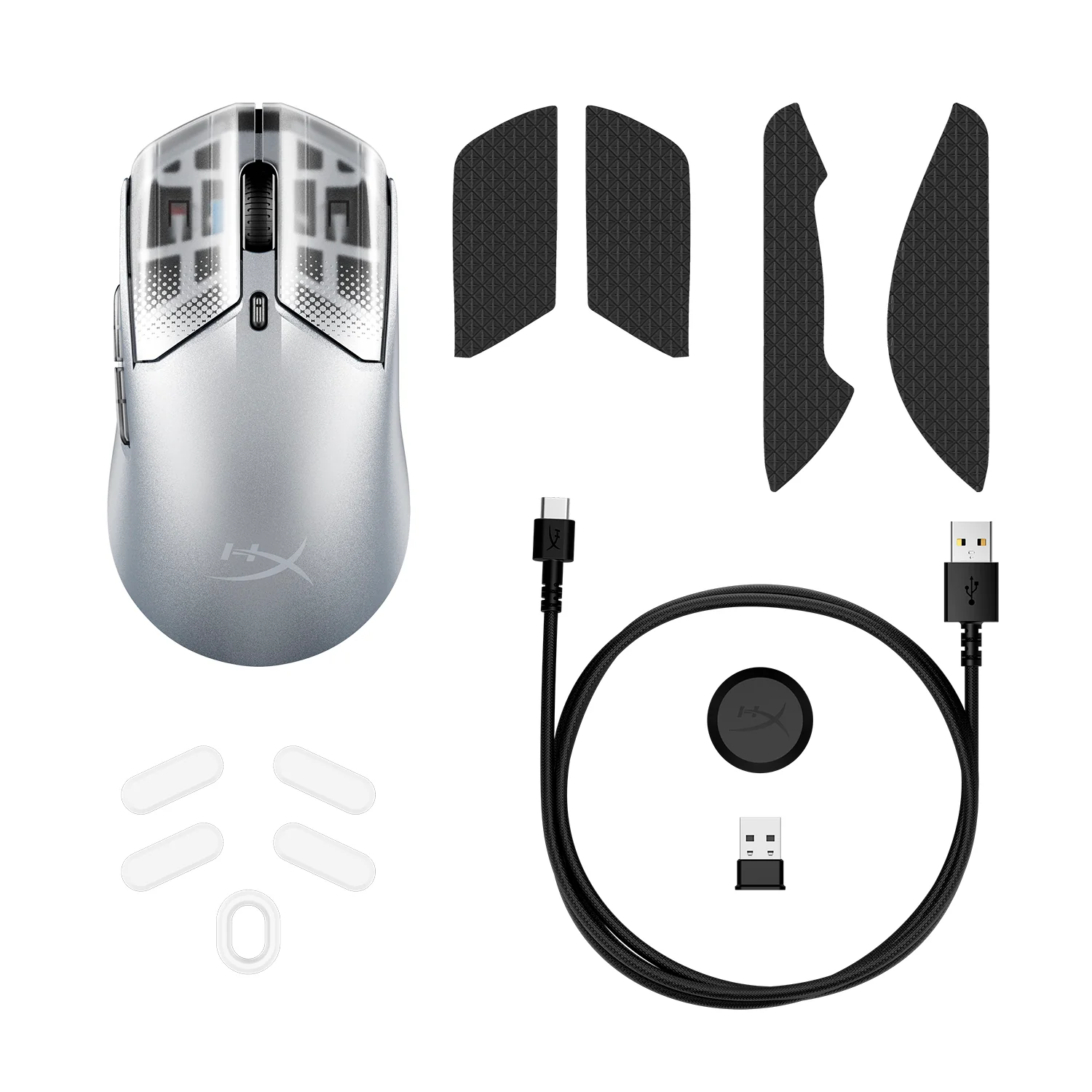 HYPERX PULSEFIRE HASTE 2 S WIRELESS GAMING MOUSE SILVER 9B002AA thumbnail 7