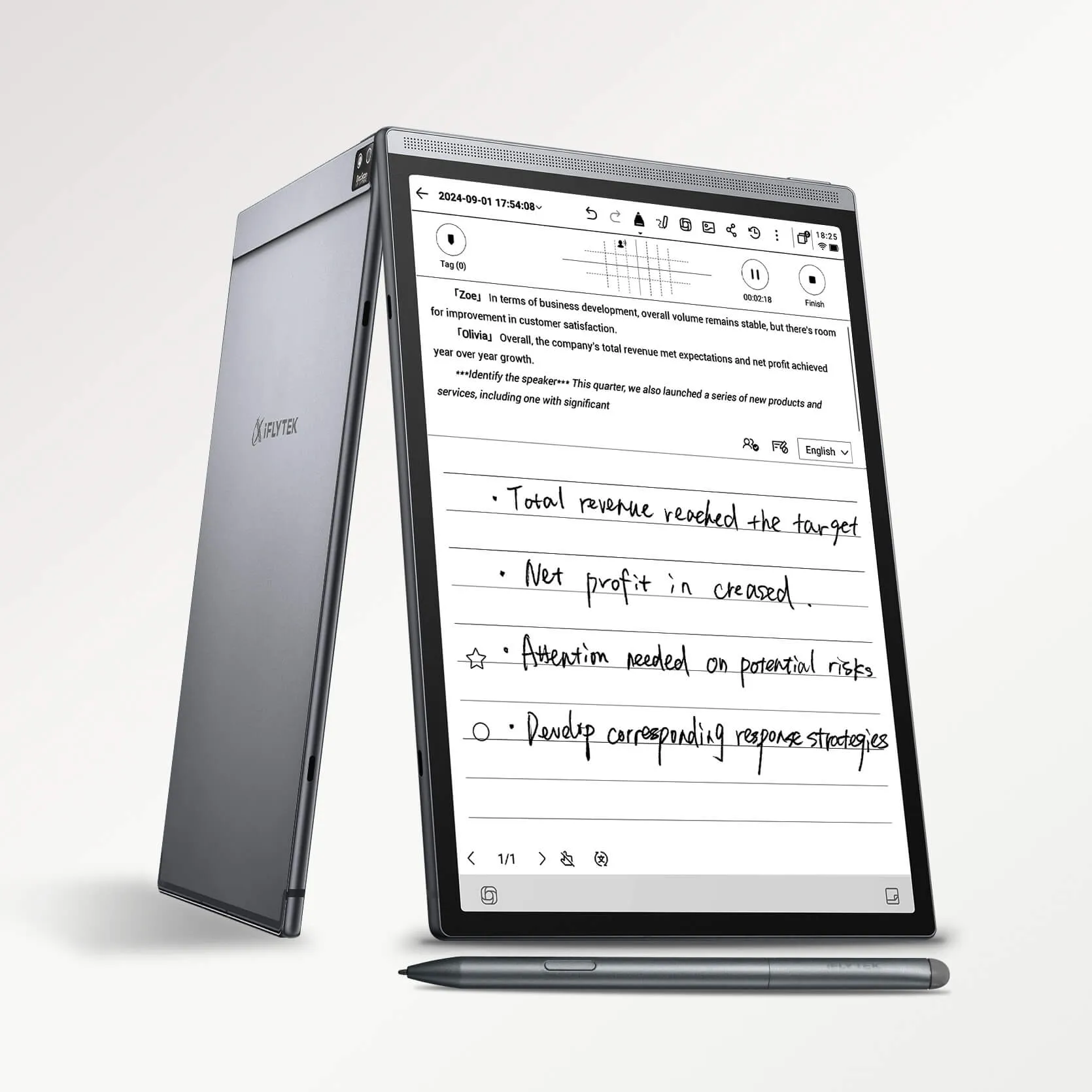 IFLYTAKE AINOTE AIR 2 WRITING PAD STAR GRAY