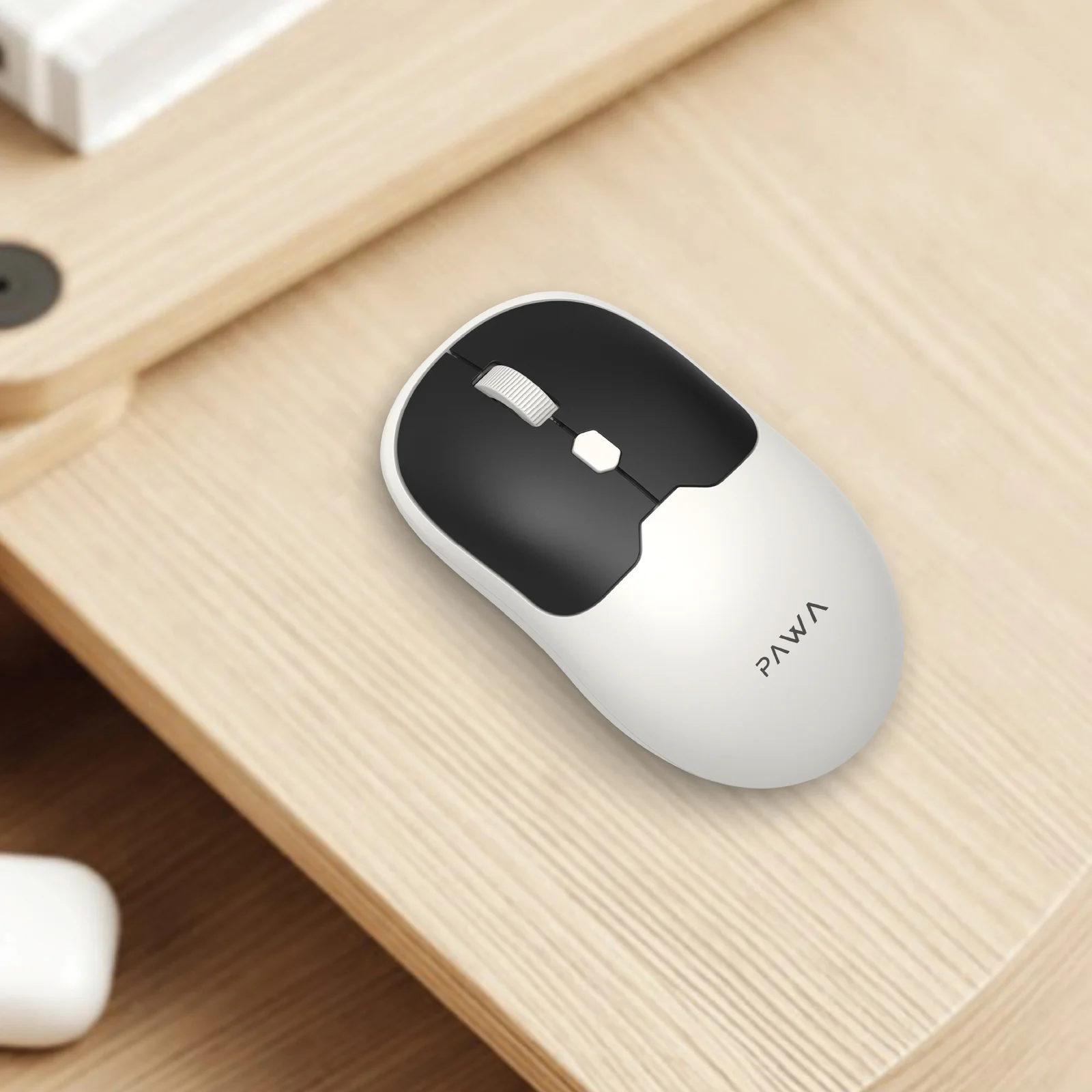 PAWA DUAL MODE WIRELESS MOUSE WITH 1600 DPI WHITE BLACK PW-CABTMK16-GYBK thumbnail 5