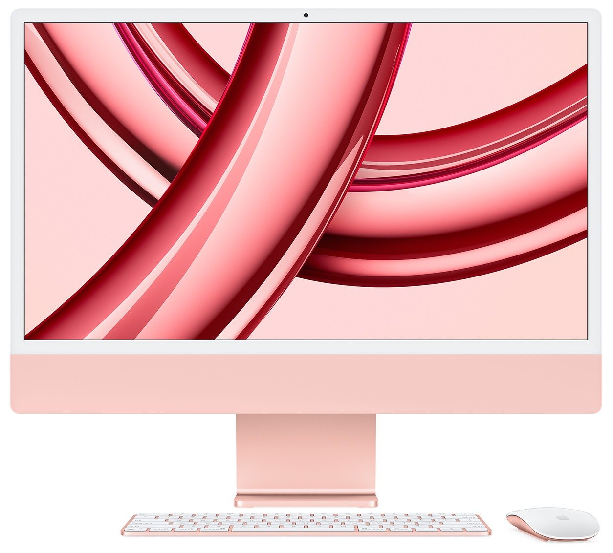 Apple iMac 24-inch with M3 Chip, Retina 4.5K Display, 8-core CPU, 8-core GPU, 8GB RAM, 256GB Storage in Pink Arabic MQRD3