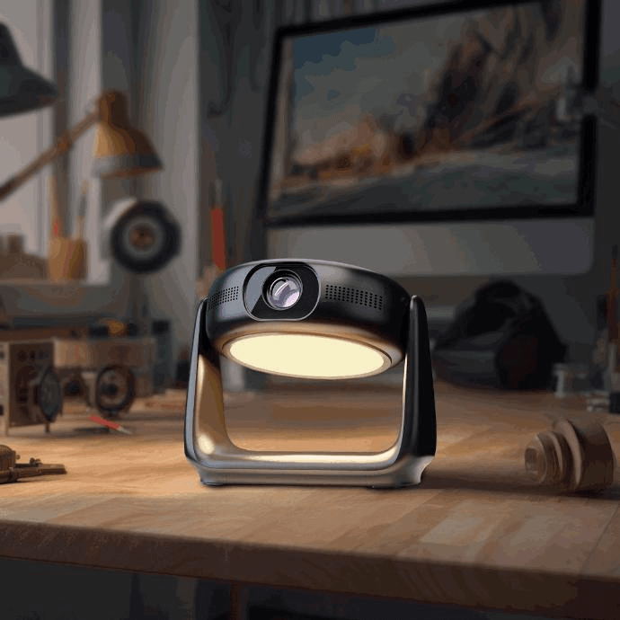 POWEROLOGY ROTATING STAND PORTABLE PROJECTOR FULL HD BLACK PWHDPBNBK thumbnail 3