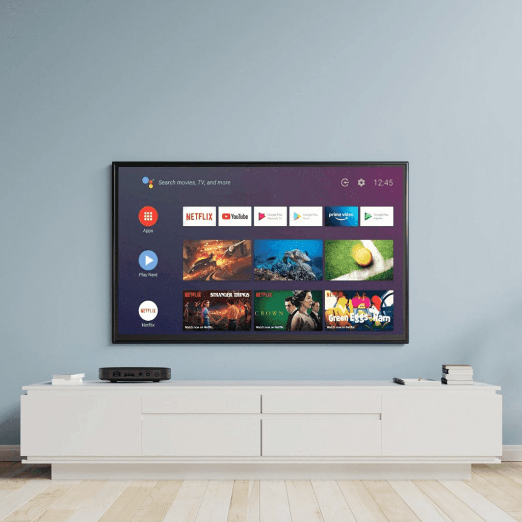 PORODO ANROID TV BOX 1080P 2GB RAM 8G ROM BLACK PD-ANTVB-BK thumbnail 3