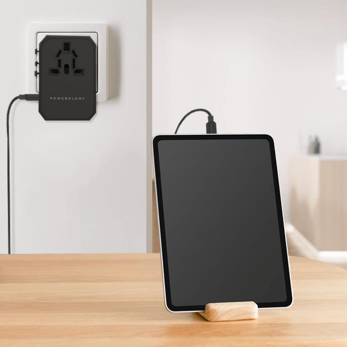 POWEROLOGY UNIVERSAL MULTI-PORT TRAVEL CHARGER P45PDUTVBK thumbnail 5
