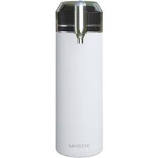 LEPRESSO 750ML DOUBLE WALL VACUUM FUNCTIONAL SPARKLING WATER BOTTLE WHITE LPWB750MLWH