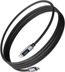 BLUPEBBLE POWERFLOW PD 240W USB-C TO USB-C BRAIDED CABLE 1.2M ORANGE BP-PF2USBC1.2BR240W-OR