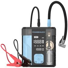 POWEROLOGY 3 IN 1 JUMP STARTER & TIRE INFLATOR BLACK/BLUE PPBCHA96BKBU