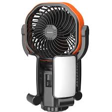 PORODO SUNCHARGE OUTDOOR SOLAR FAN BLACK ORANGE PDLFSTFNBKOG