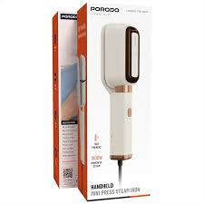 PORODO LIFESTYLE HANDHELD MINI PRESS STEAM IRON BEIGE PDLFST215BG