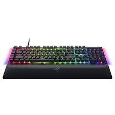 RAZER BLACKWIDOW V4 GREEN SBLANCCH AZERTY GAMING KEYBOARD BLACK RZ03-04690500-R3F1