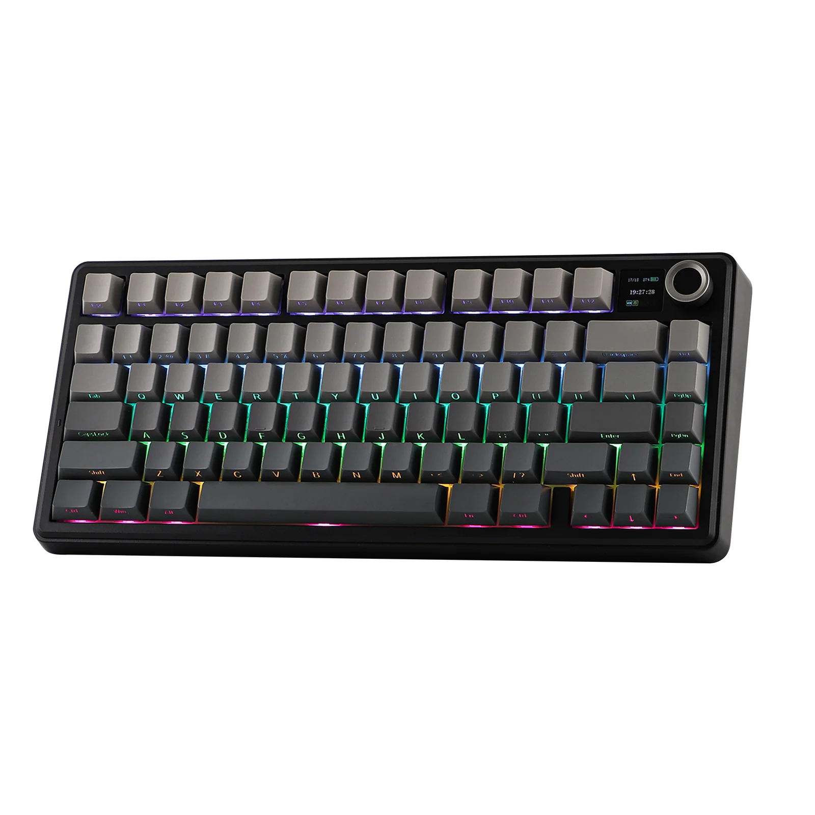 AULA 75 KEYS RGB 75% MECHANICAL GAMING KEYBOARD TRI MODE KNOB REAPER SWITCH GRADIENT GRAY F75 MAX