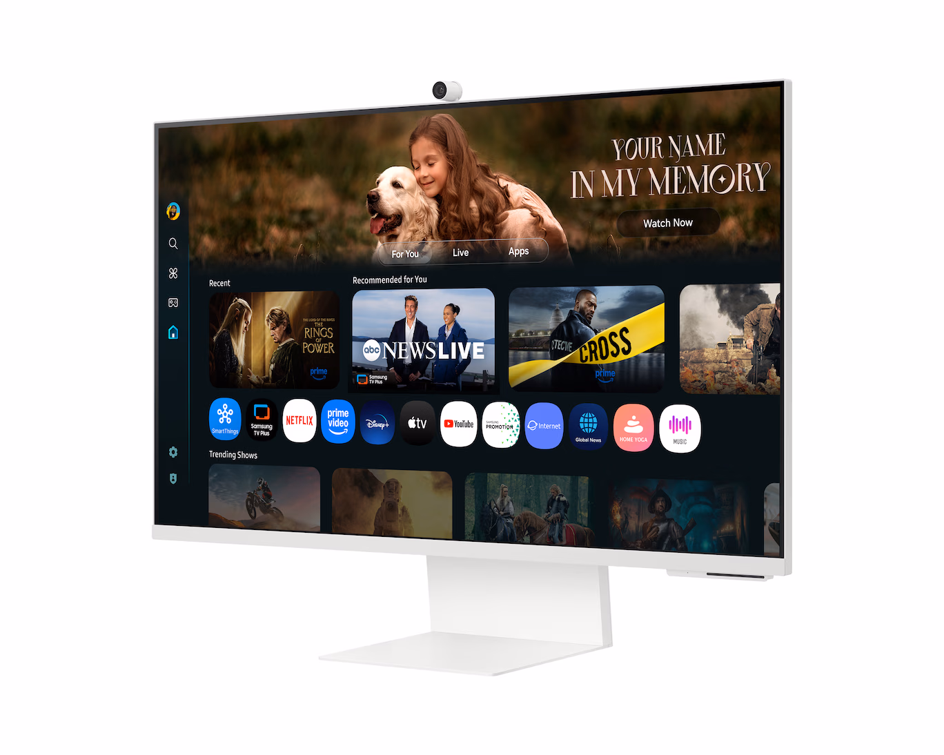 SAMSUNG 32 INCH M8 60HZ 4MS 4K AI VISION SMART MONITOR WHITE LS32FM801UMXUE thumbnail 2