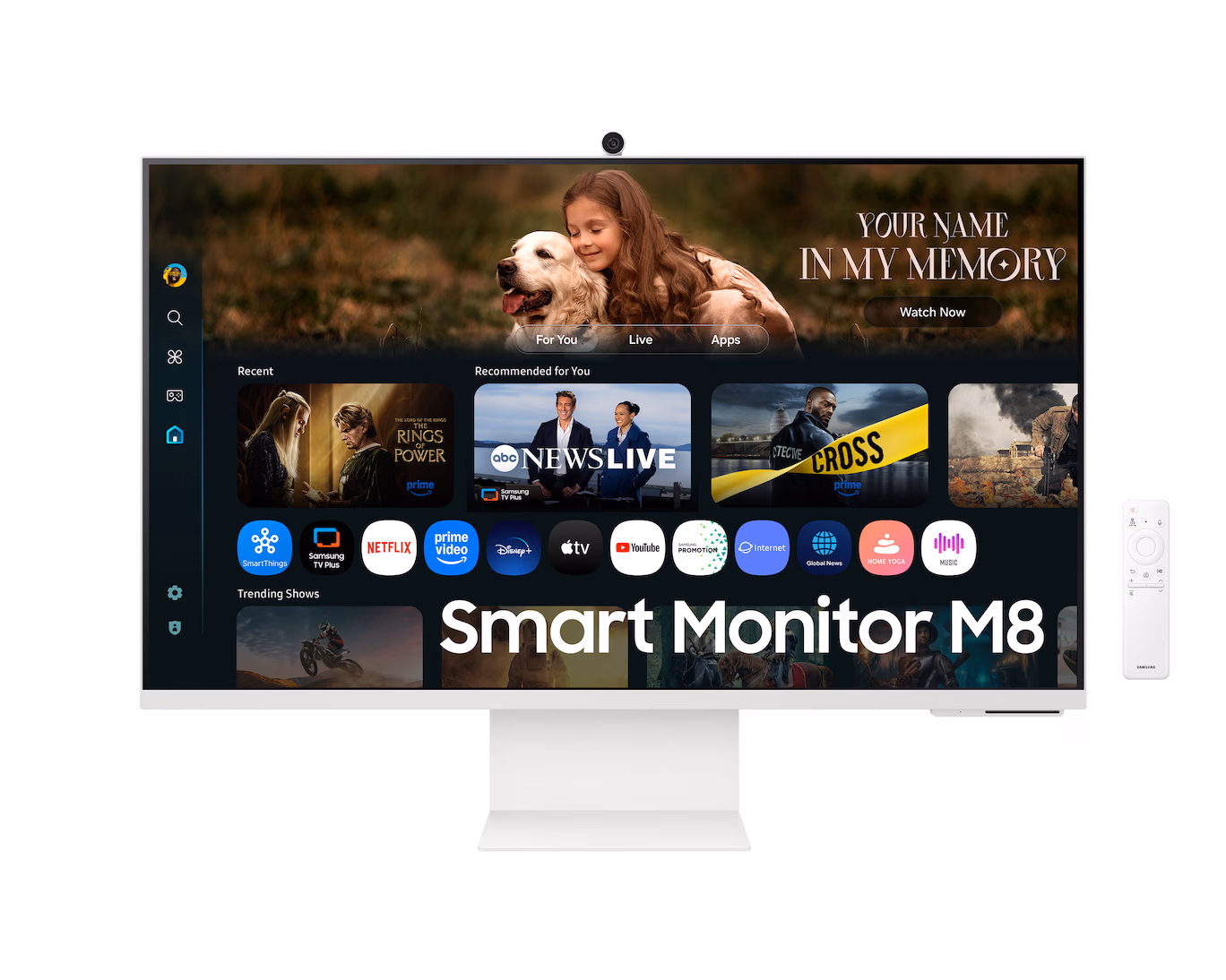 SAMSUNG 32 INCH M8 60HZ 4MS 4K AI VISION SMART MONITOR WHITE LS32FM801UMXUE thumbnail 8