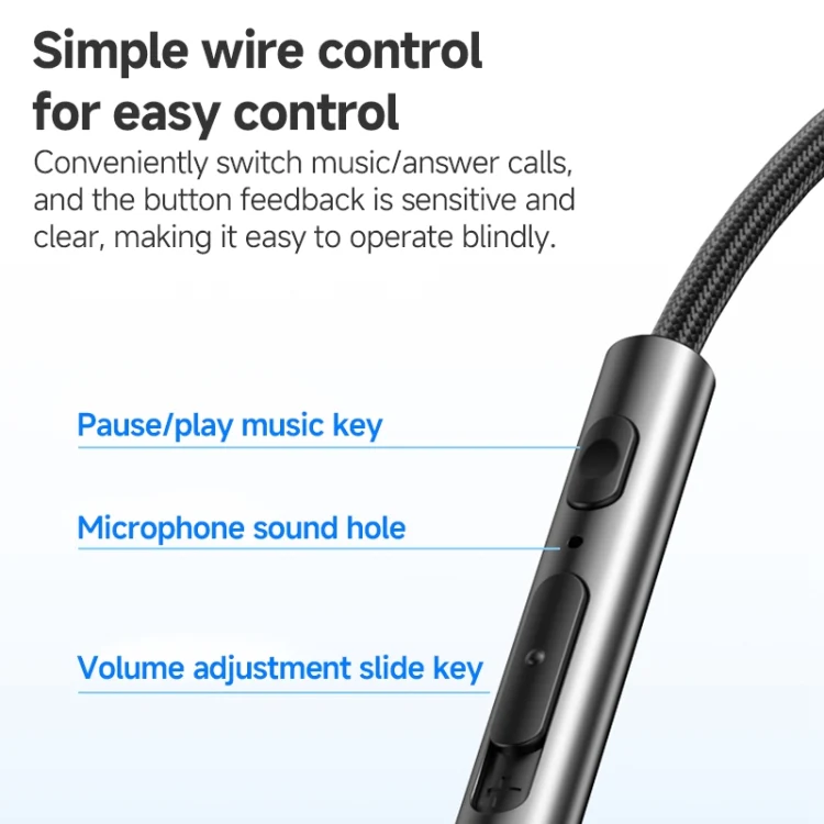 YESIDO ALUMINIUM ALLOY 3.5MM JACK WIRED EARPHONE BLACK YH47 thumbnail 10